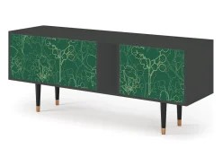 Móvel De Tv| Mueble de TV - 170х69х48 cm - T1 - Emerald Forest, Antracite Cinza antracite