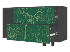 Móvel De Tv| Mueble de TV - 170х69х48 cm - T1 - Emerald Forest, Antracite Cinza antracite