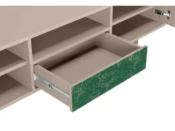 Móvel De Tv| Mueble de TV - 170х59х41 cm - T6 - Emerald Forest, Latte Bege