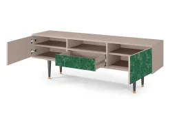 Móvel De Tv| Mueble de TV - 170х59х41 cm - T6 - Emerald Forest, Latte Bege