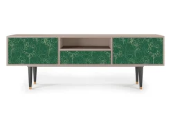 Móvel De Tv| Mueble de TV - 170х59х41 cm - T6 - Emerald Forest, Latte Bege