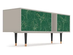 Móvel De Tv* Mueble de TV - 170х69х48 cm - T1 - Emerald Forest, Areia Bege