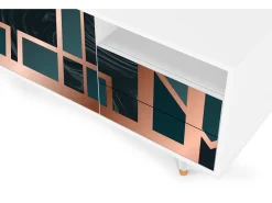 Mueble de TV - 125х56х41 cm - T7 - Emerald Metro, Branco^ Móvel De Tv