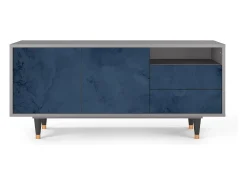 Móvel De Tv* Mueble de TV - 125х56х41 cm - T7 - Endless Galaxi, Cinza Cinzento