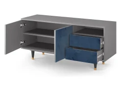 Móvel De Tv* Mueble de TV - 125х56х41 cm - T7 - Endless Galaxi, Cinza Cinzento