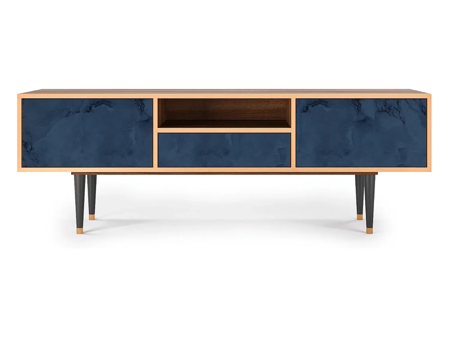 Best Mueble de TV - 170х59х41 cm - T6 - Endless Galaxi, Nogueira Castanho