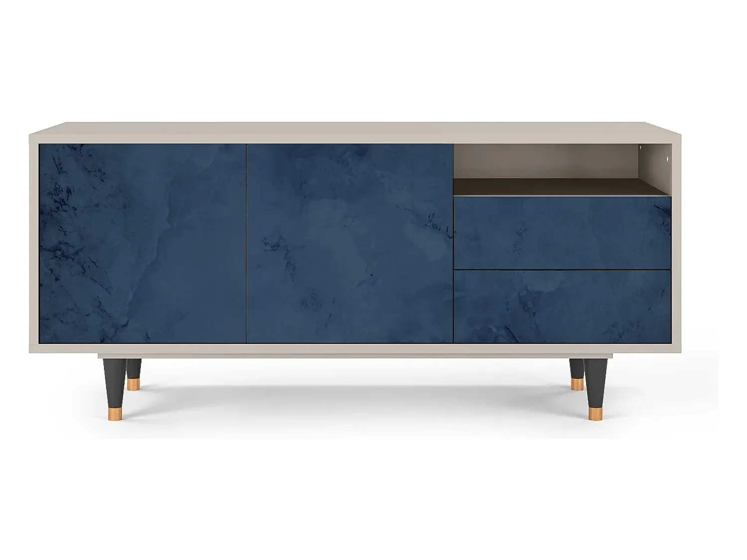 Móvel De Tv* Mueble de TV - 125х56х41 cm - T7 - Endless Galaxi, Areia Bege