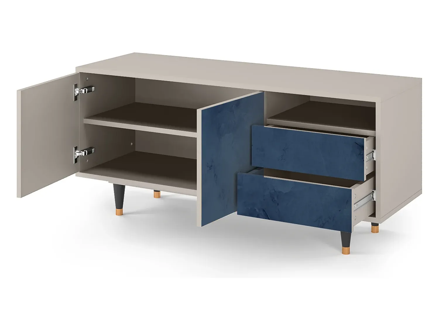 Móvel De Tv* Mueble de TV - 125х56х41 cm - T7 - Endless Galaxi, Areia Bege
