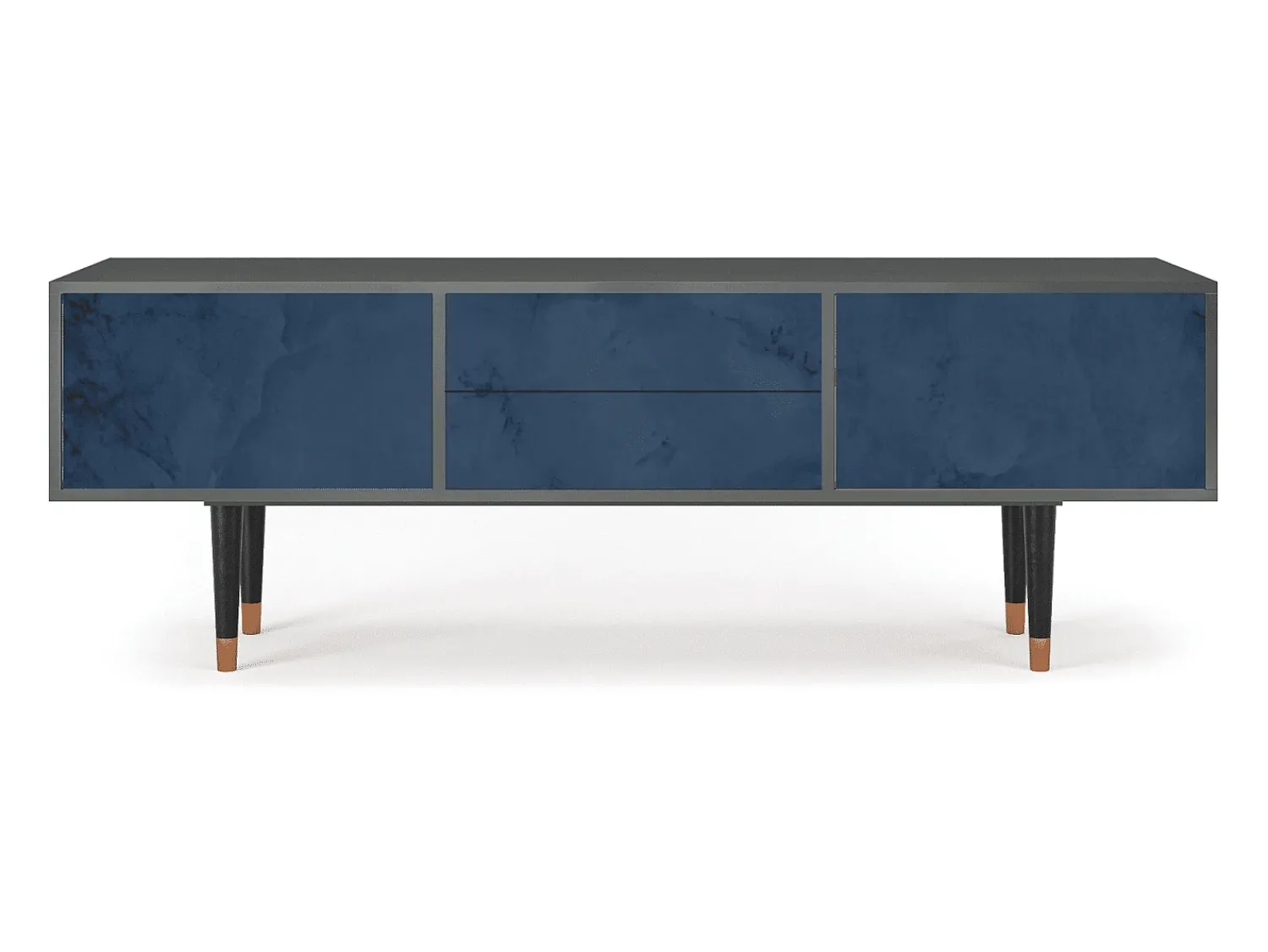 Móvel De Tv| Mueble de TV - 170х59х48 cm - T4 - Endless Galaxi, Antracite Cinza antracite
