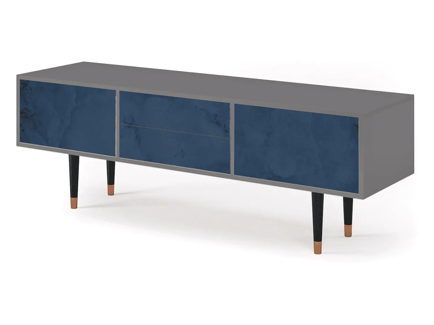 Móvel De Tv* Mueble de TV - 170х59х48 cm - T4 - Endless Galaxi, Cinza Cinzento