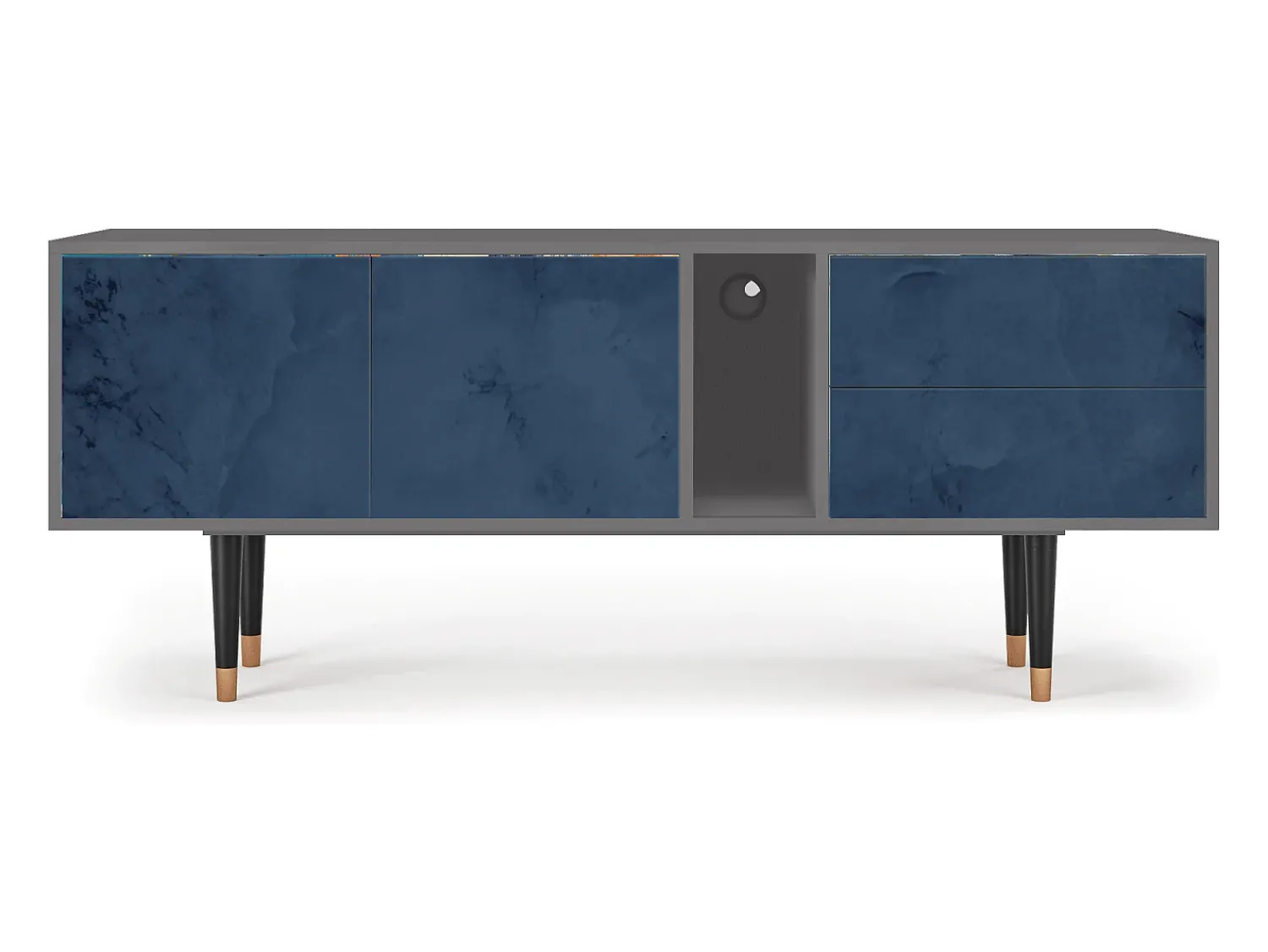 Móvel De Tv* Mueble de TV - 170х69х48 cm - T1 - Endless Galaxi, Cinza Cinzento