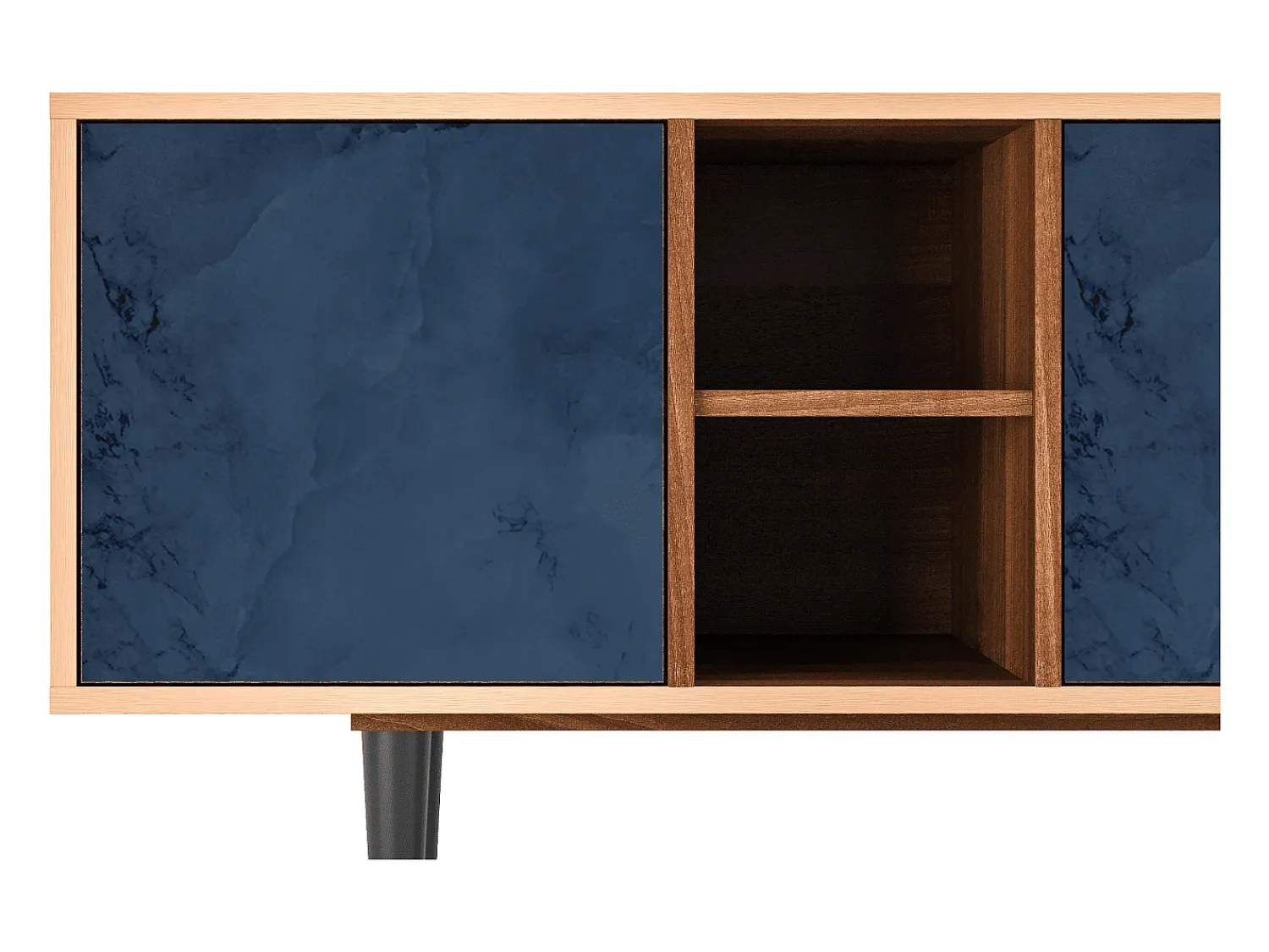 Online Mueble de TV - 150х69х41 cm - T5 - Endless Galaxi, Nogueira Castanho