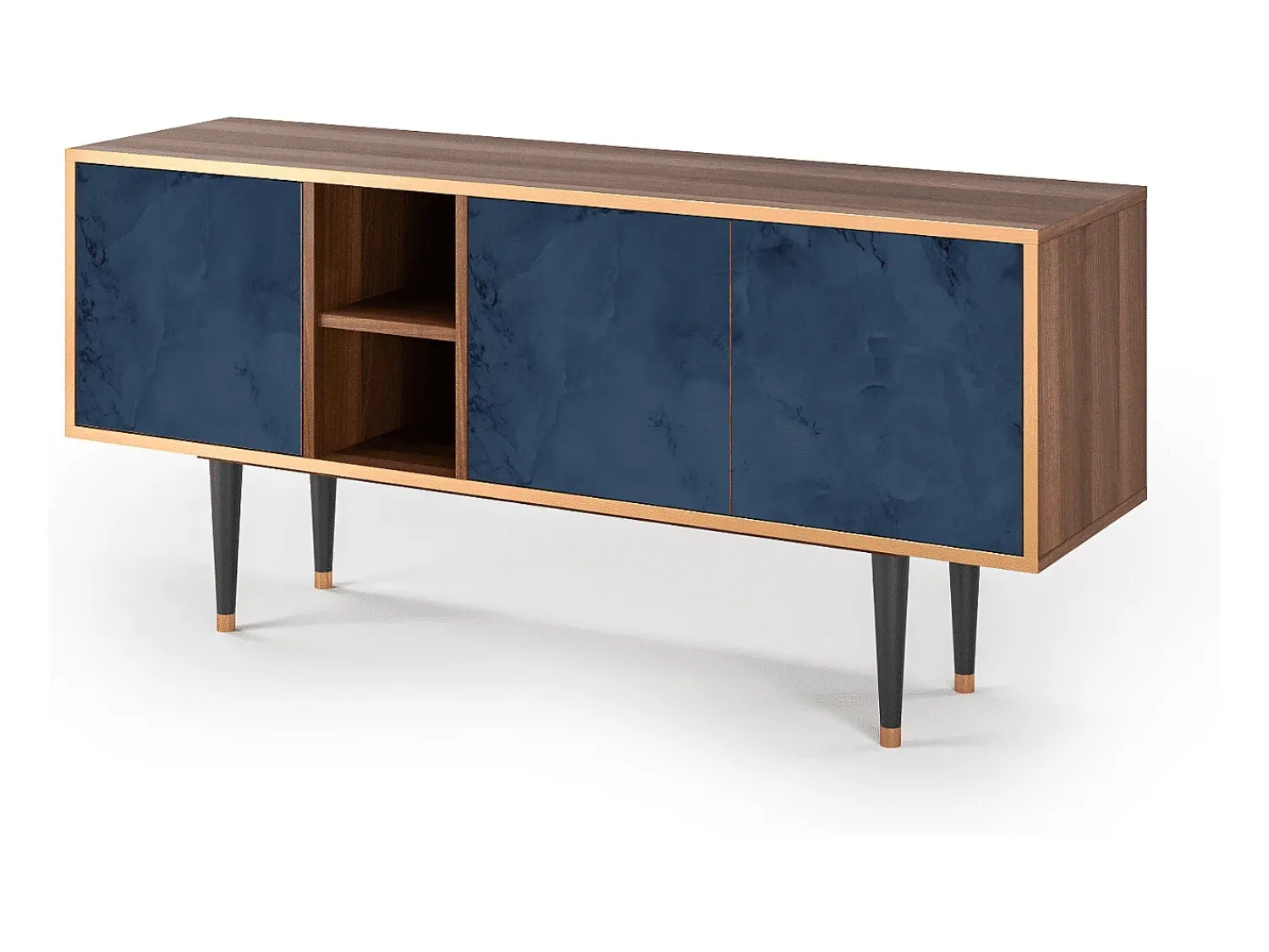 Online Mueble de TV - 150х69х41 cm - T5 - Endless Galaxi, Nogueira Castanho
