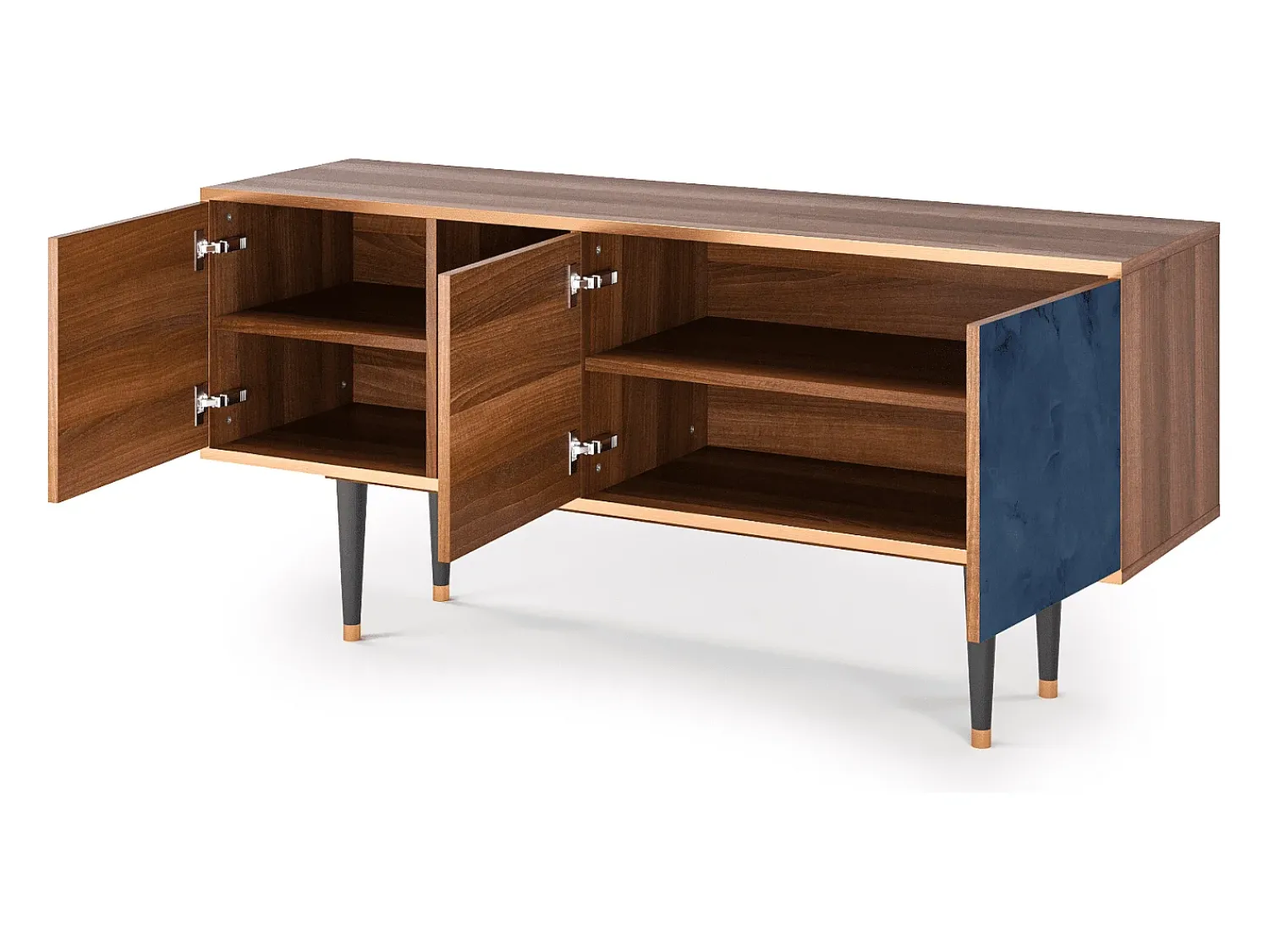Online Mueble de TV - 150х69х41 cm - T5 - Endless Galaxi, Nogueira Castanho