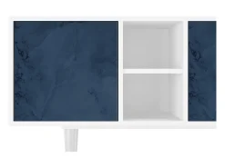 Móvel De Tv| Mueble de TV - 150х69х41 cm - T5 - Endless Galaxi, Branco Bege