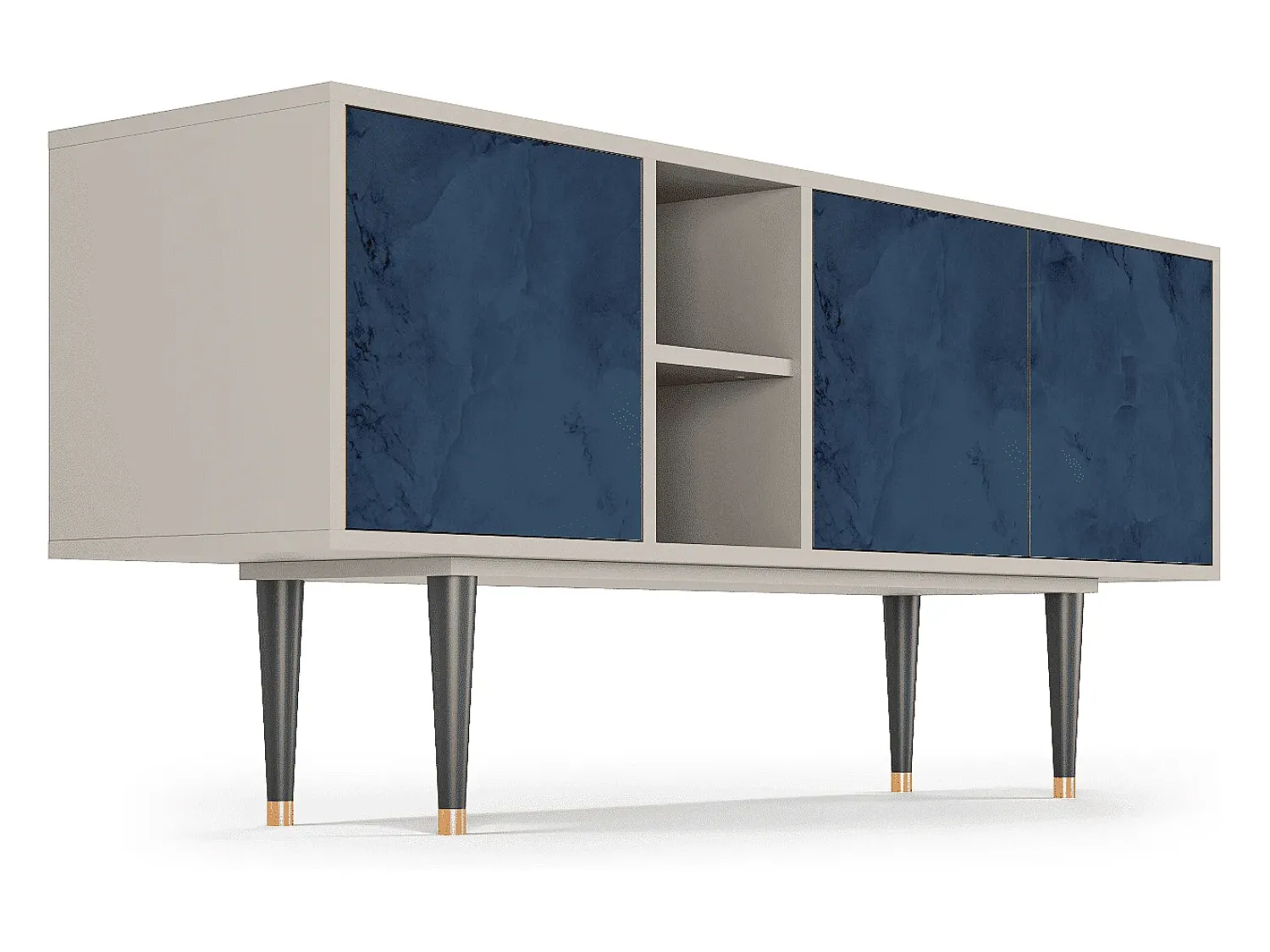 Móvel De Tv| Mueble de TV - 150х69х41 cm - T5 - Endless Galaxi, Areia Bege