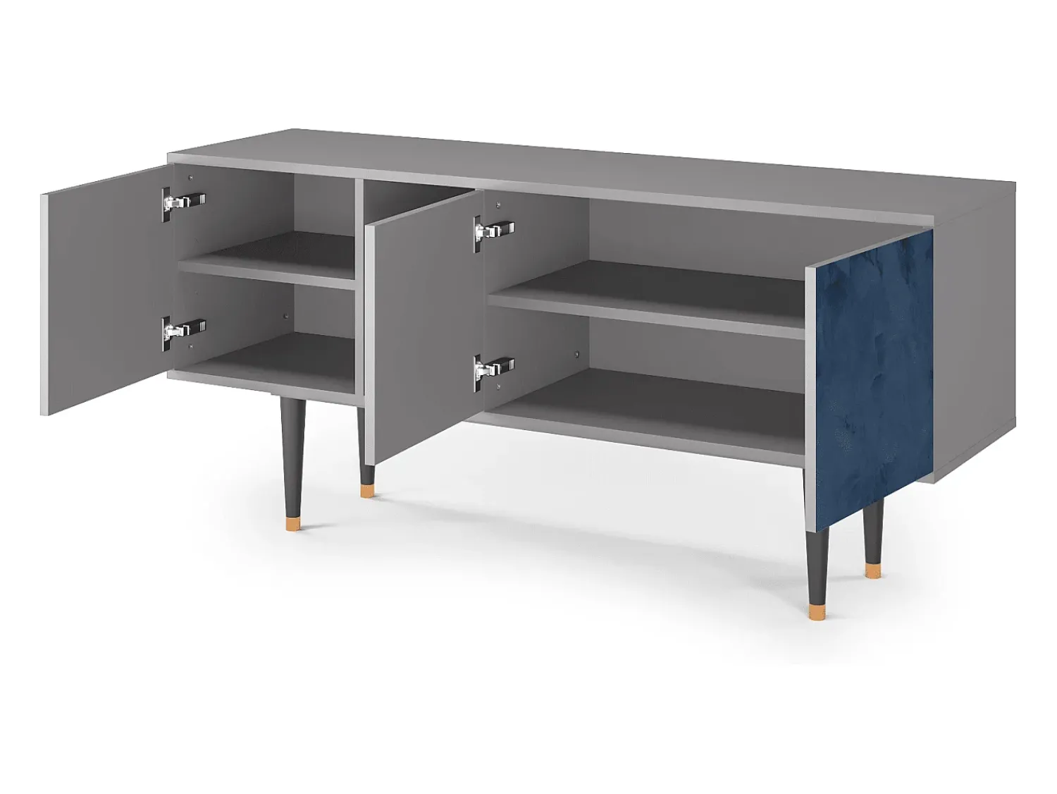 Online Mueble de TV - 150х69х41 cm - T5 - Endless Galaxi, Cinza Cinzento