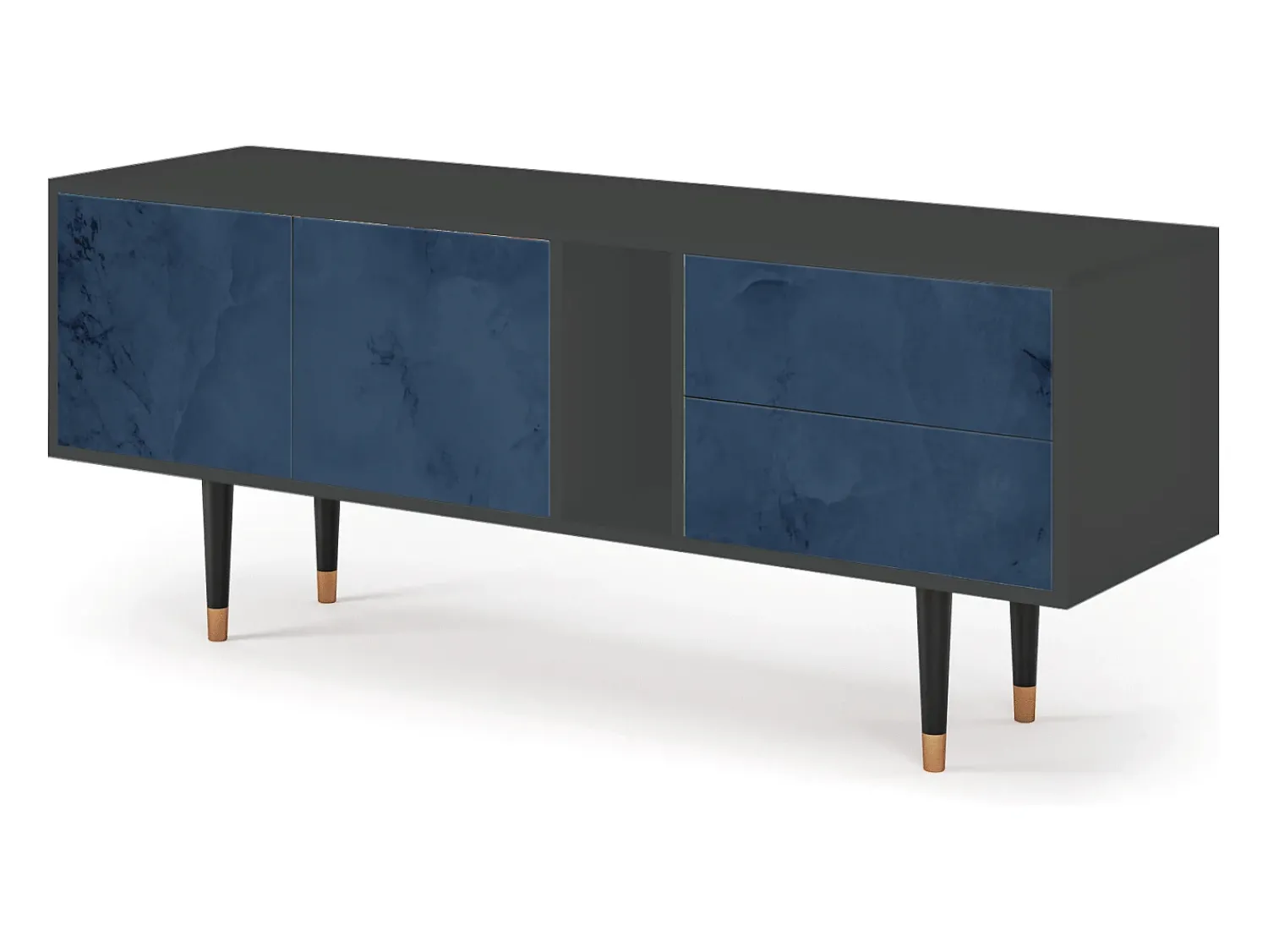 Mueble de TV - 170х69х48 cm - T1 - Endless Galaxi, Antracite^ Móvel De Tv