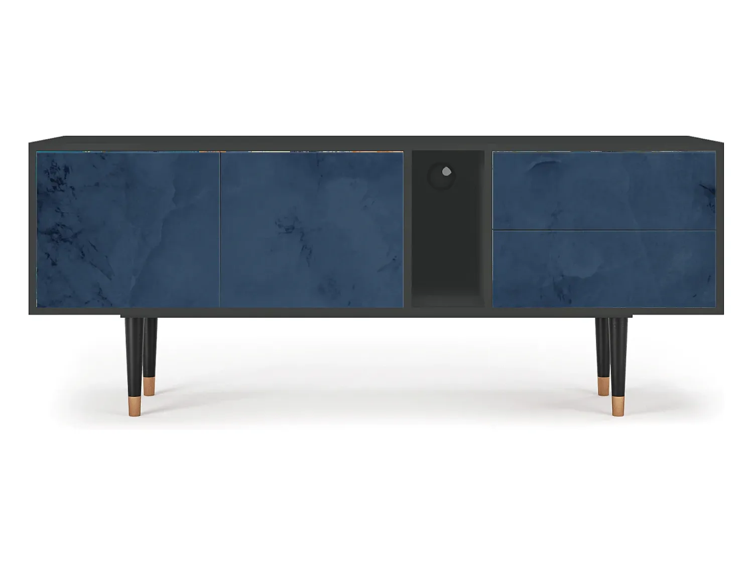 Mueble de TV - 170х69х48 cm - T1 - Endless Galaxi, Antracite^ Móvel De Tv