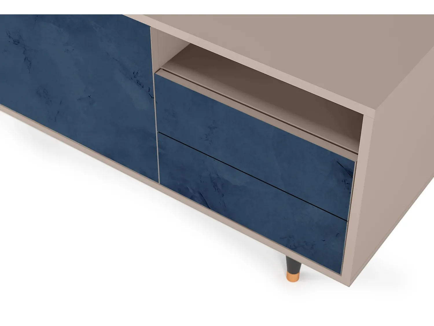 Mueble de TV - 125х56х41 cm - T7 - Endless Galaxi, Latte^ Móvel De Tv