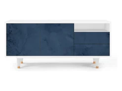 Móvel De Tv| Mueble de TV - 125х56х41 cm - T7 - Endless Galaxi, Branco Bege