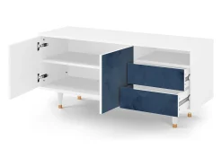 Móvel De Tv| Mueble de TV - 125х56х41 cm - T7 - Endless Galaxi, Branco Bege
