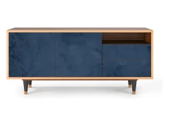 Móvel De Tv| Mueble de TV - 125х56х41 cm - T7 - Endless Galaxi, Nogueira Castanho