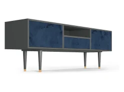 Móvel De Tv* Mueble de TV - 170х59х41 cm - T6 - Endless Galaxi, Antracite Cinza antracite