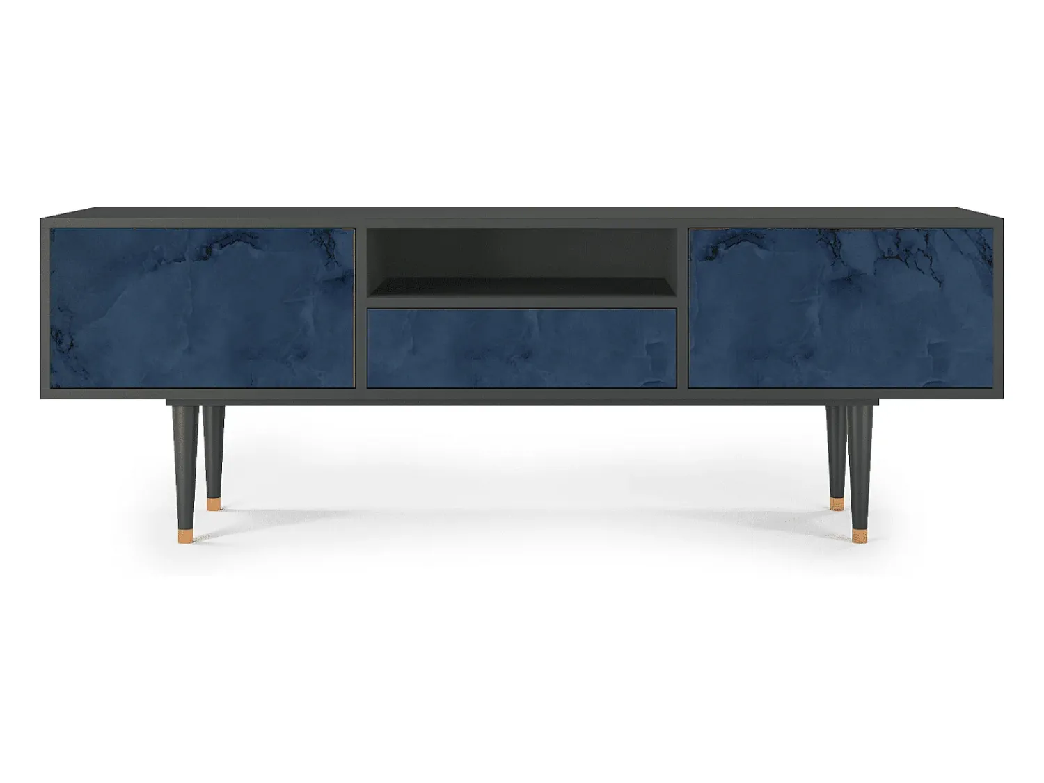Móvel De Tv* Mueble de TV - 170х59х41 cm - T6 - Endless Galaxi, Antracite Cinza antracite