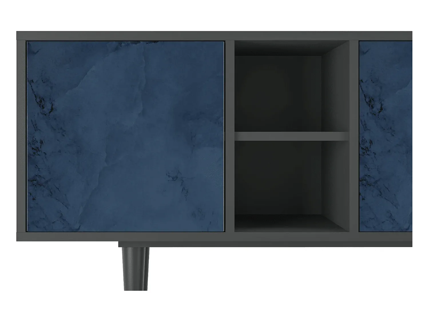 Mueble de TV - 150х69х41 cm - T5 - Endless Galaxi, Antracite^ Móvel De Tv