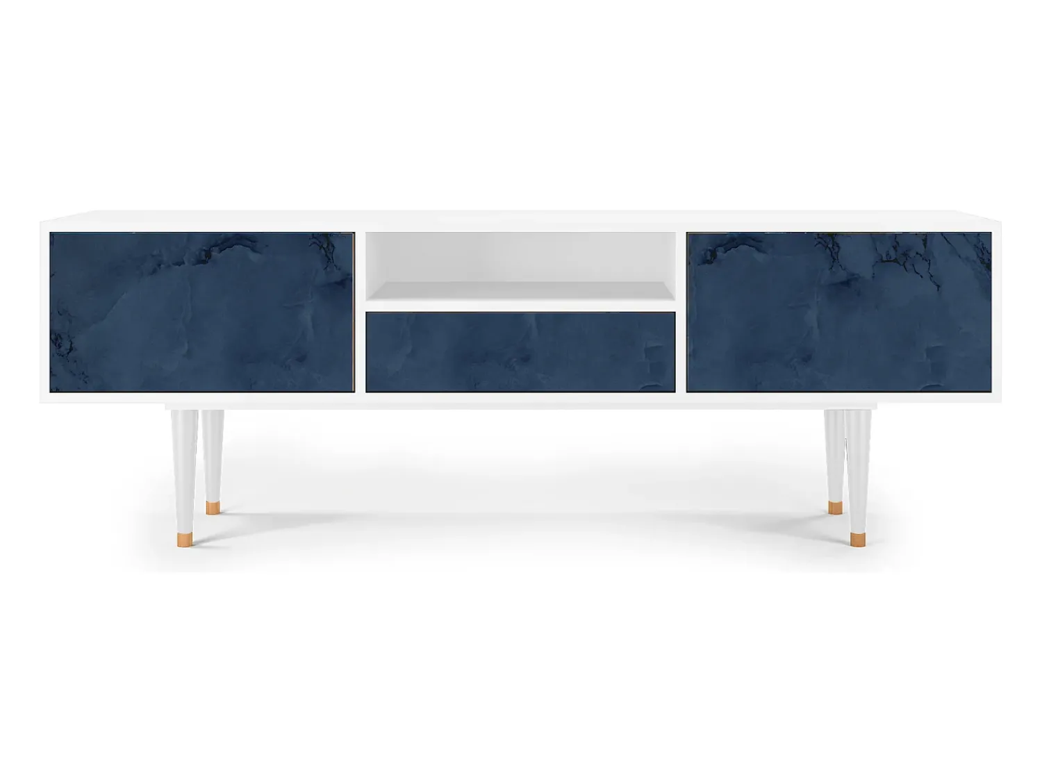 Móvel De Tv| Mueble de TV - 170х59х41 cm - T6 - Endless Galaxi, Branco Bege