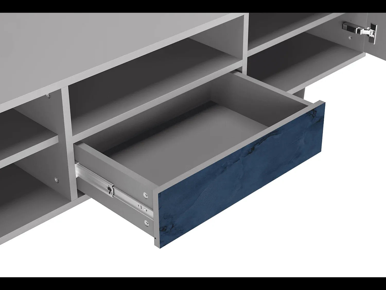 Mueble de TV - 170х59х41 cm - T6 - Endless Galaxi, Cinza^ Móvel De Tv