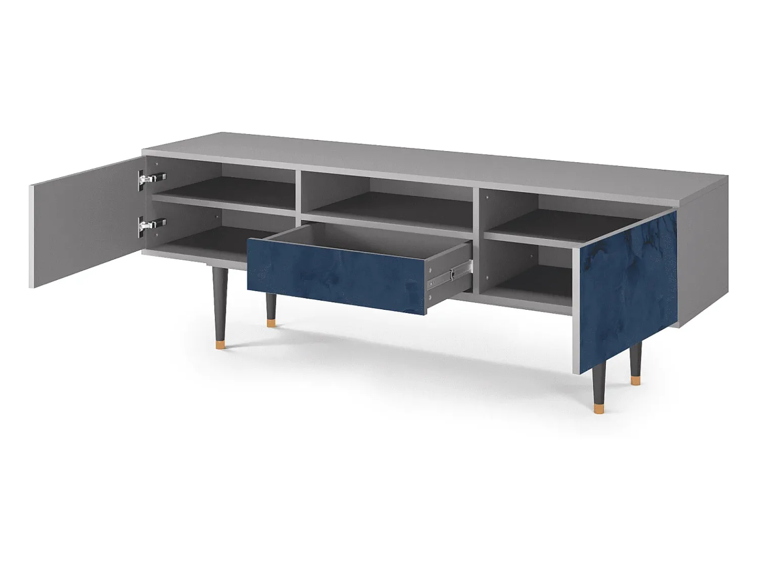 Mueble de TV - 170х59х41 cm - T6 - Endless Galaxi, Cinza^ Móvel De Tv