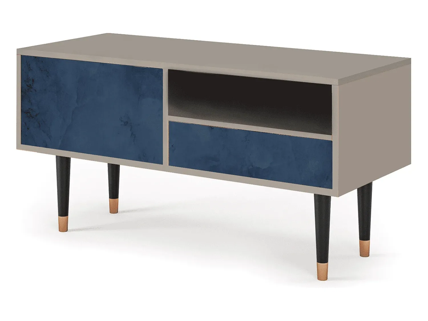 New Mueble de TV - 115х59х48 cm - T3 - Endless Galaxi, Areia Bege