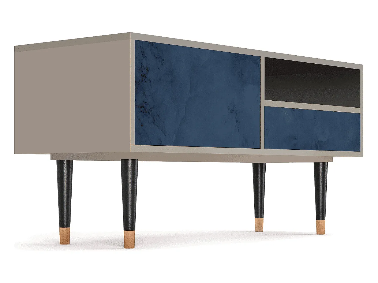 New Mueble de TV - 115х59х48 cm - T3 - Endless Galaxi, Areia Bege