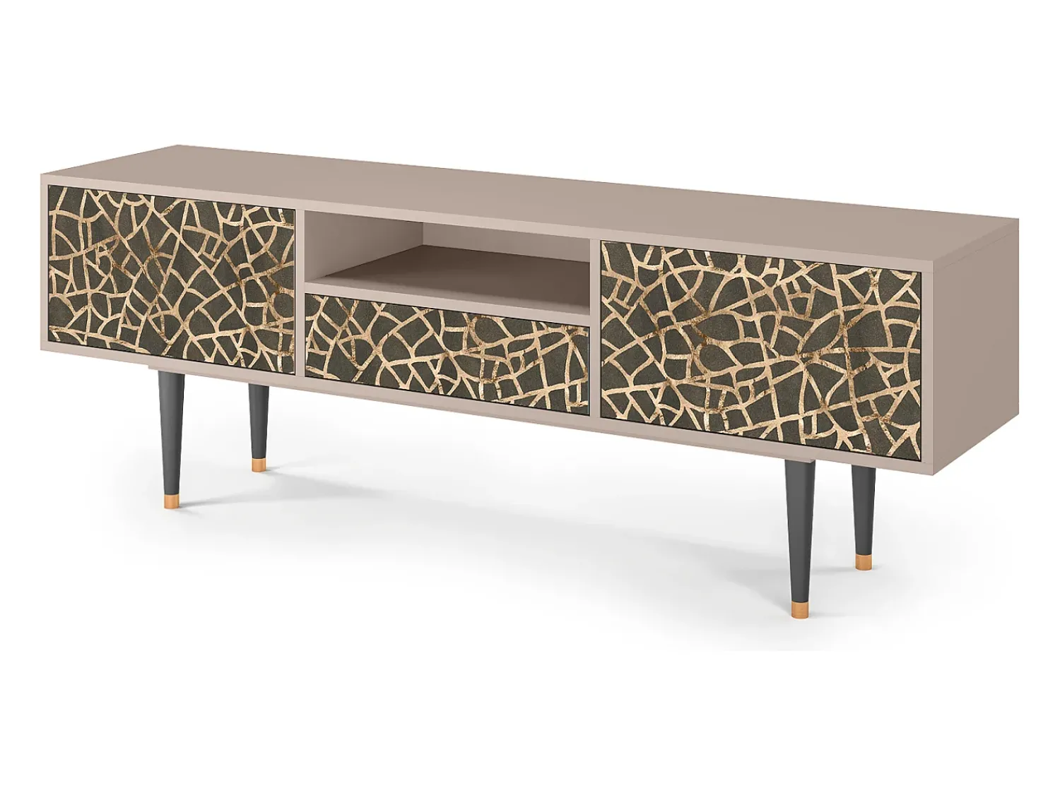 Móvel De Tv| Mueble de TV - 170х59х41 cm - T6 - Enlarged Leaf, Areia Bege