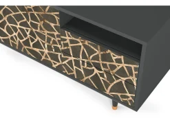 Móvel De Tv* Mueble de TV - 125х56х41 cm - T7 - Enlarged Leaf, Antracite Cinza antracite