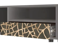 Mueble de TV - 115х59х48 cm - T3 - Enlarged Leaf, Cinza^ Móvel De Tv