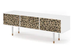Mueble de TV - 170х59х48 cm - T4 - Enlarged Leaf, Branco^ Móvel De Tv