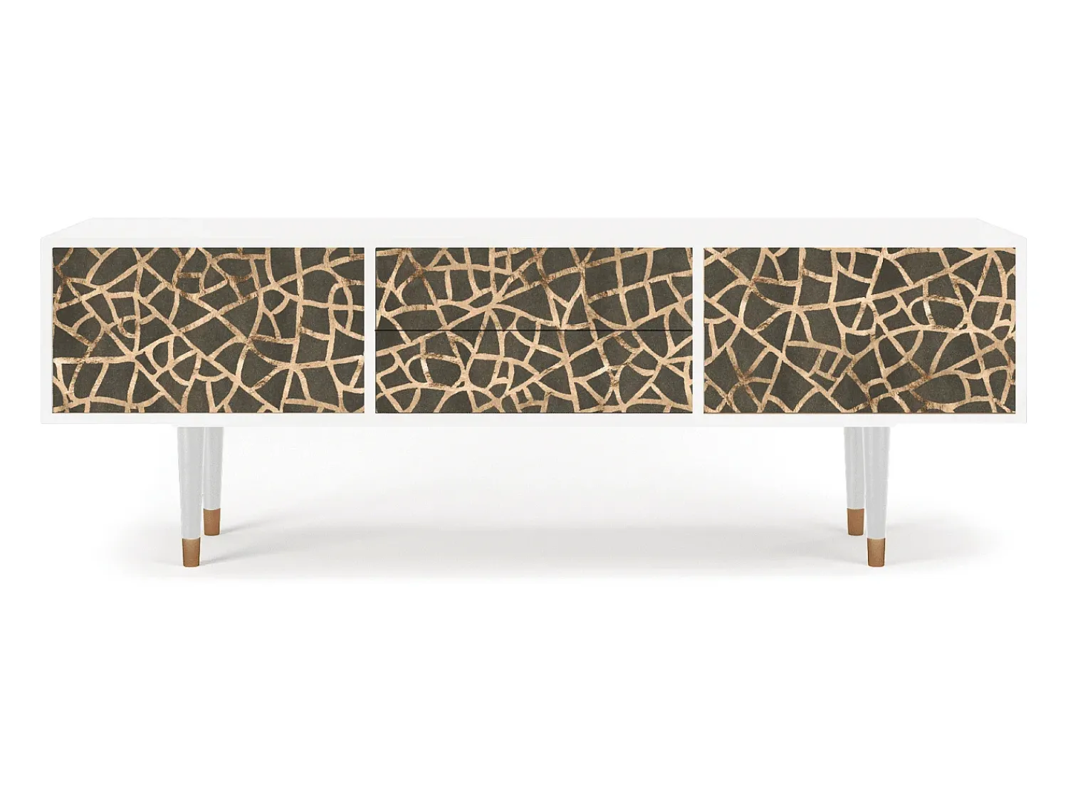 Mueble de TV - 170х59х48 cm - T4 - Enlarged Leaf, Branco^ Móvel De Tv