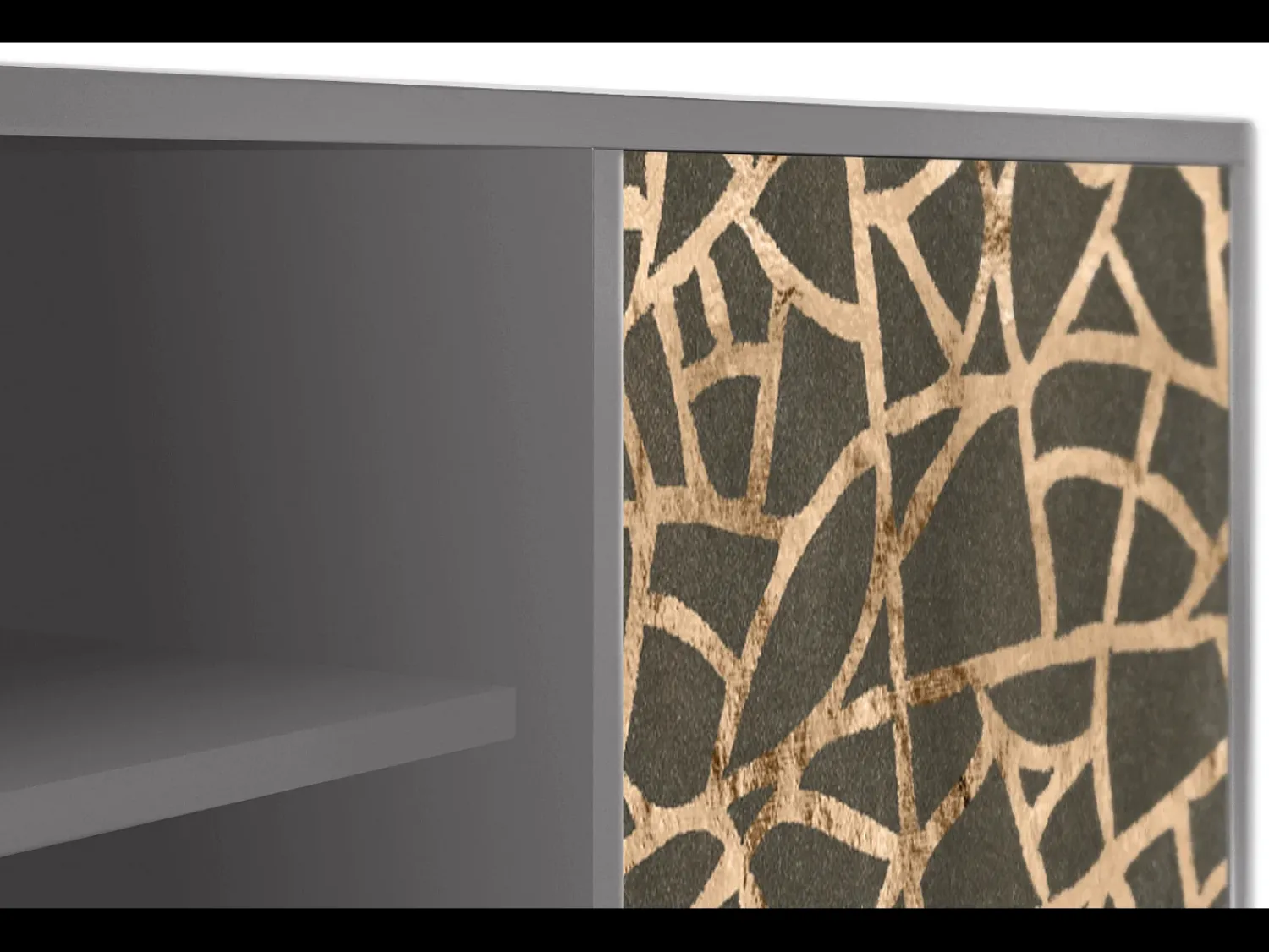 Discount Mueble de TV - 170х69х48 cm - T2 - Enlarged Leaf, Cinza Cinzento