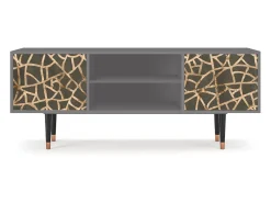Discount Mueble de TV - 170х69х48 cm - T2 - Enlarged Leaf, Cinza Cinzento
