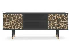Móvel De Tv| Mueble de TV - 170х69х48 cm - T2 - Enlarged Leaf, Antracite Cinza antracite