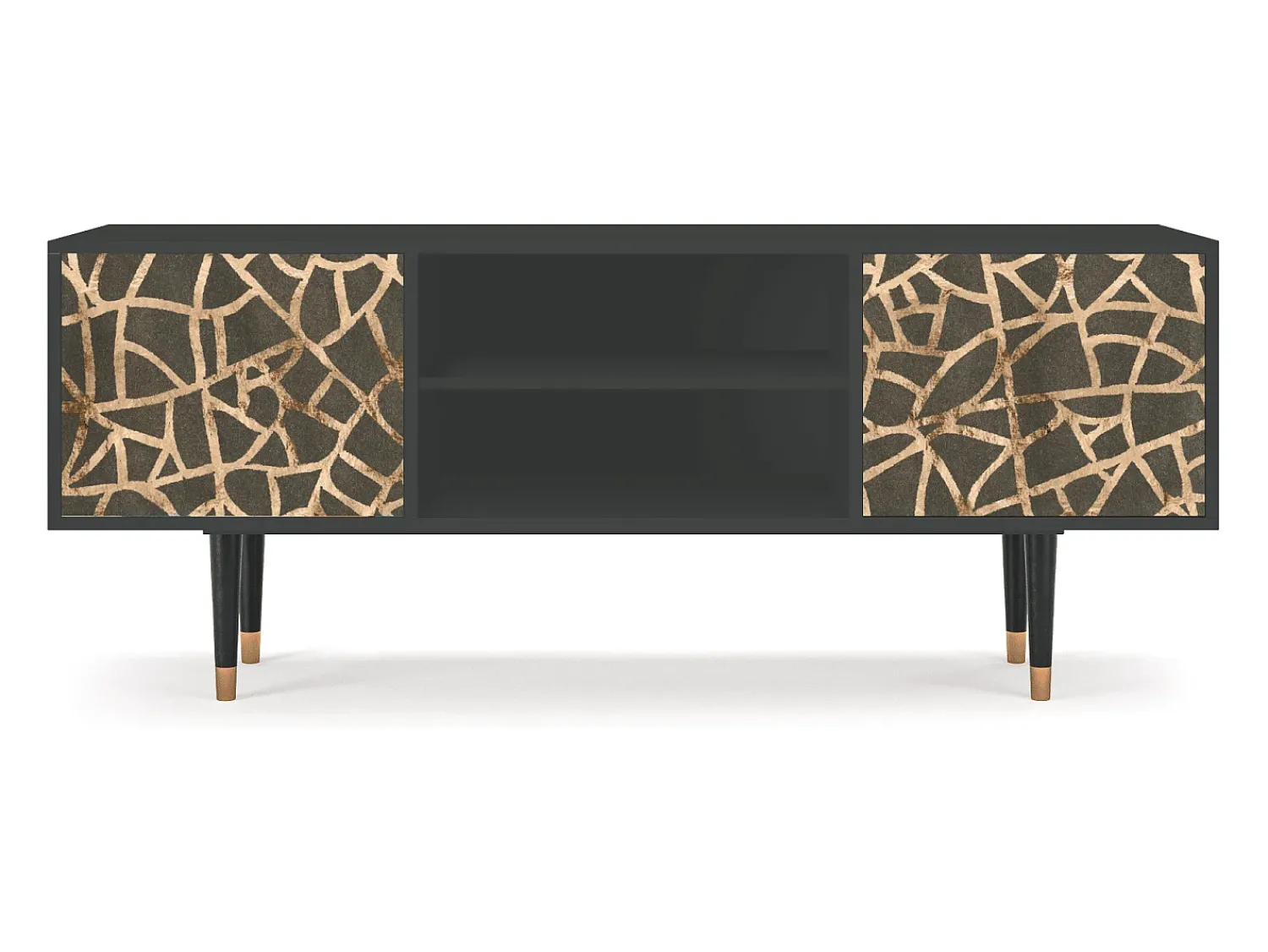 Móvel De Tv| Mueble de TV - 170х69х48 cm - T2 - Enlarged Leaf, Antracite Cinza antracite
