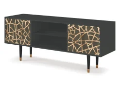 Móvel De Tv| Mueble de TV - 170х69х48 cm - T2 - Enlarged Leaf, Antracite Cinza antracite