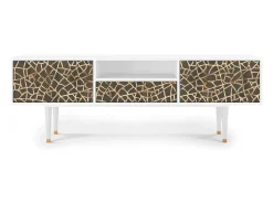 Outlet Mueble de TV - 170х59х41 cm - T6 - Enlarged Leaf, Branco Bege