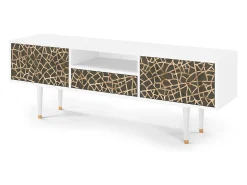 Outlet Mueble de TV - 170х59х41 cm - T6 - Enlarged Leaf, Branco Bege