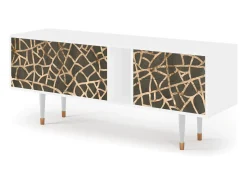 Mueble de TV - 170х69х48 cm - T1 - Enlarged Leaf, Branco^ Móvel De Tv