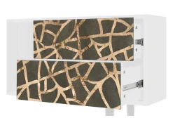 Mueble de TV - 170х69х48 cm - T1 - Enlarged Leaf, Branco^ Móvel De Tv