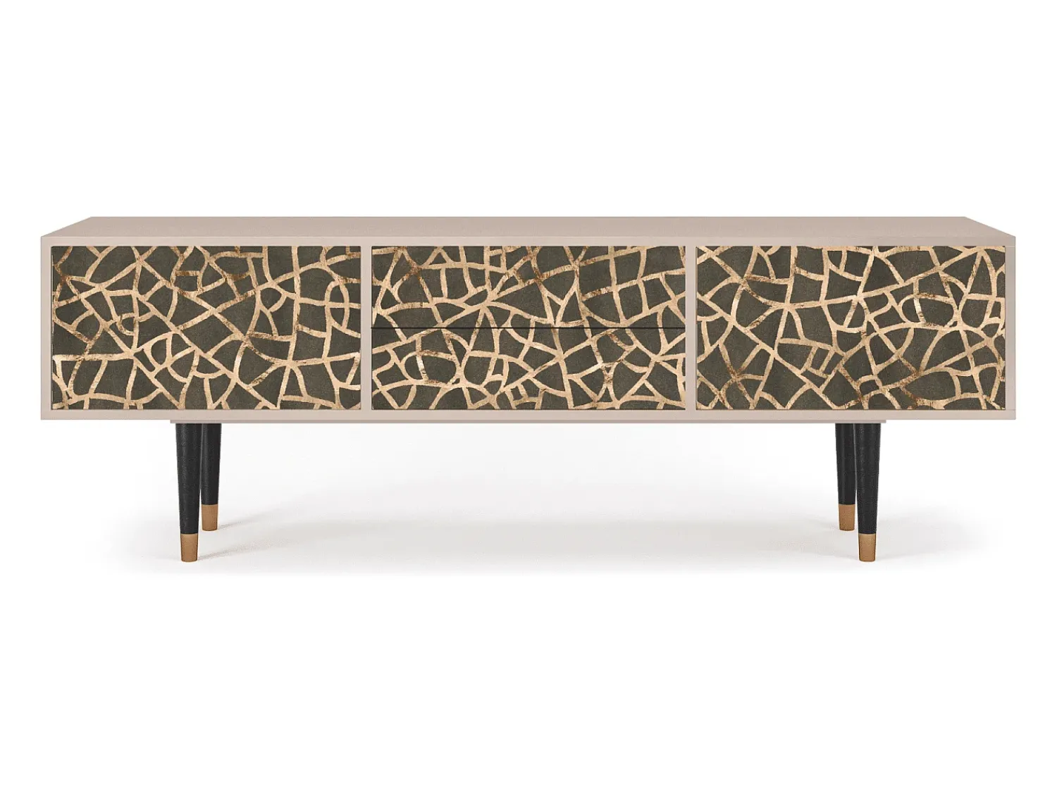 Móvel De Tv| Mueble de TV - 170х59х48 cm - T4 - Enlarged Leaf, Latte Bege
